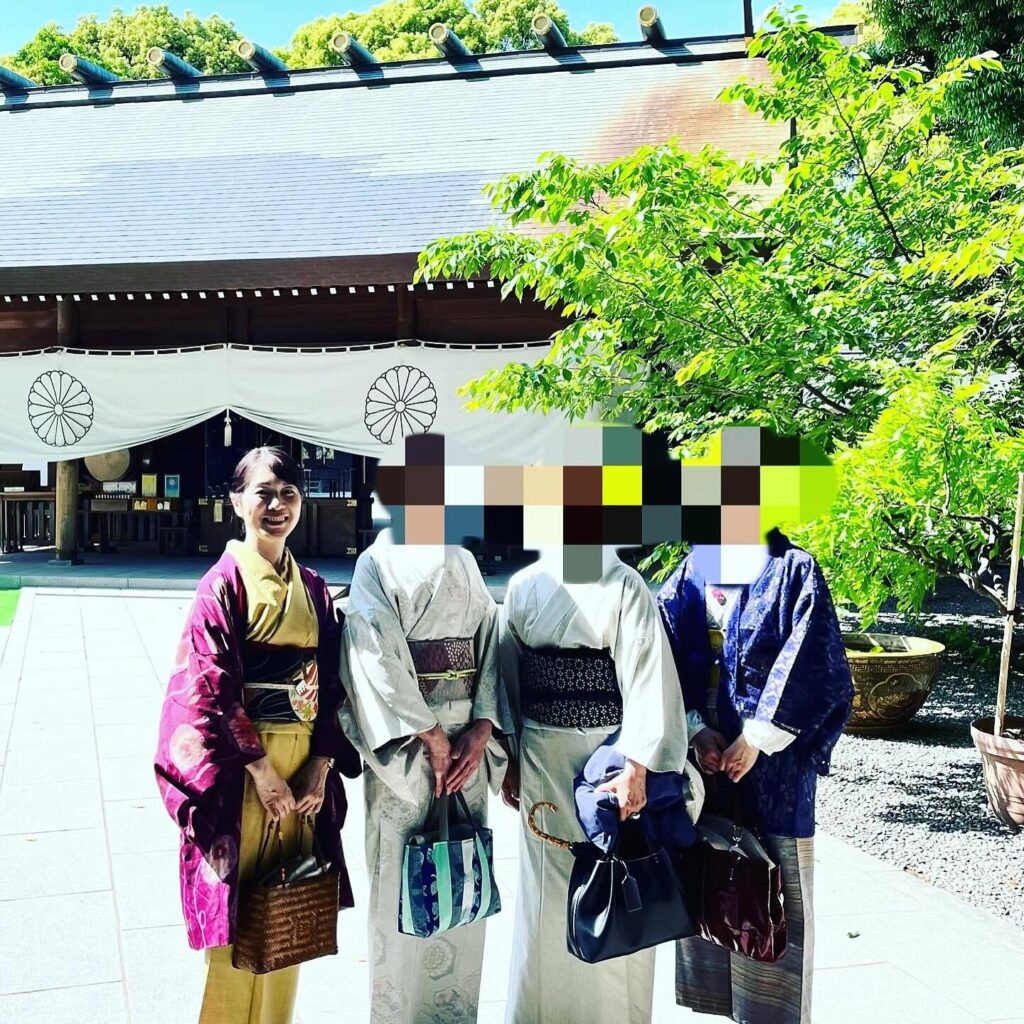 ひかりのたね着物イベント神社参拝